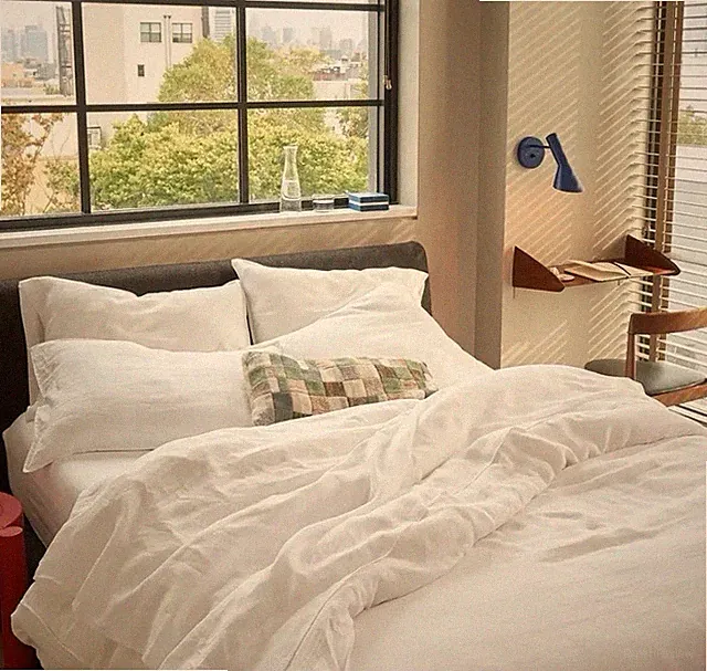 Buffy 100% Hemp Linen King/Cal King Duvet Cover White