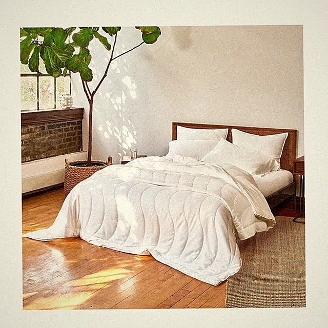 Buffy Breeze Comforter - Soft 100% Eucalyptus Lyocell, Cooling, White Lightwe...