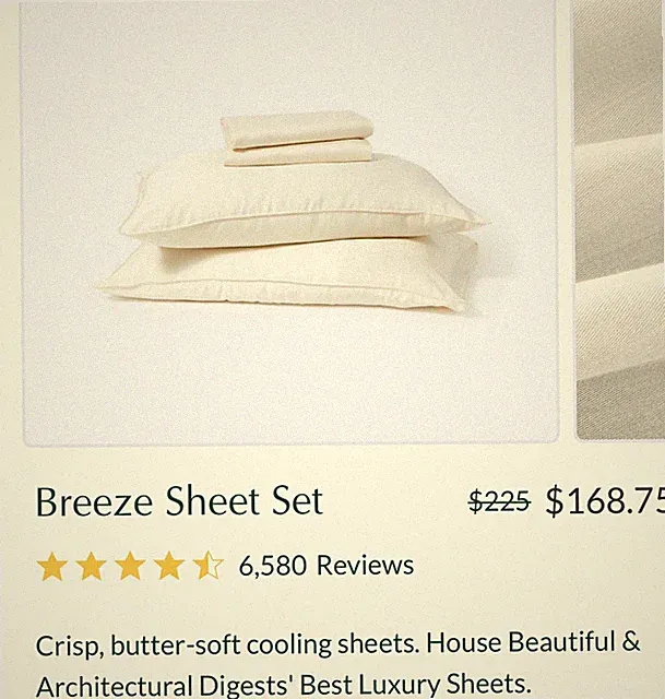 Buffy Breeze Eucalyptus Sheet Set Queen Cream Yellow Silky Soft 4 Piece