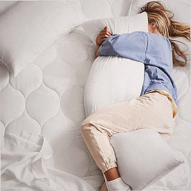 Buffy Cloud Body Pillow-Cool Lyocell Fabric Down Alternative 20" x 54" New