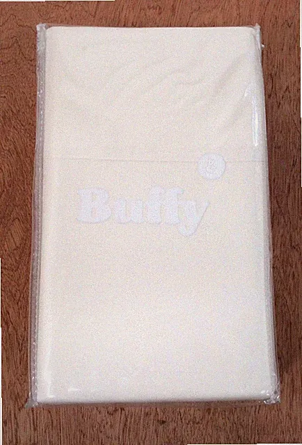 Buffy FULL Sheet Set - IVORY 100% Cotton Percale - NEW