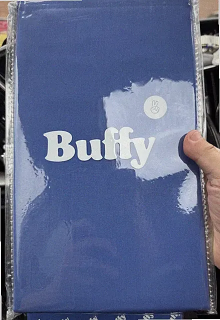 Buffy Pillowcase Set Cotton Percale Queen Size Blue NWT