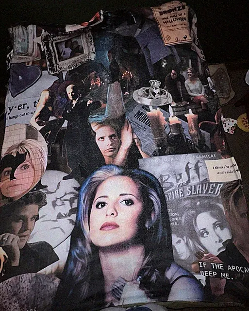 Buffy The Vampire Slayer Collage Fleece Blanket 60x80