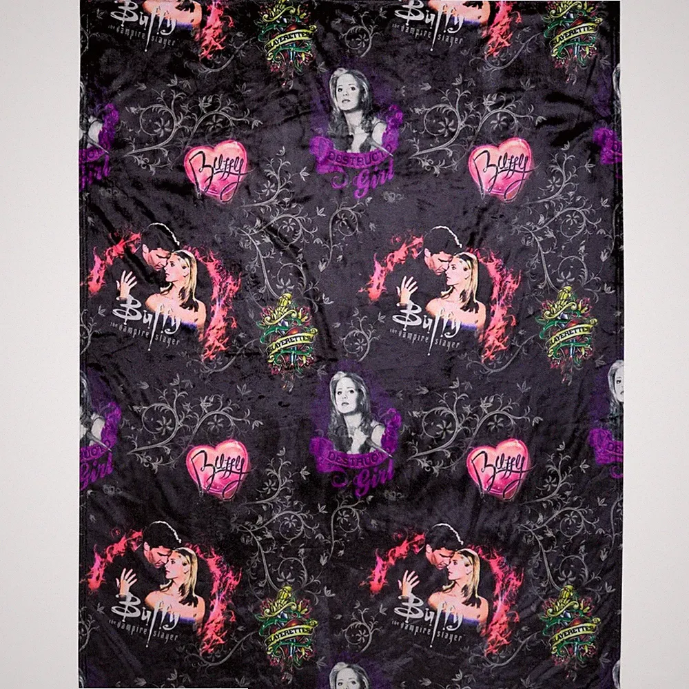 Buffy The Vampire Slayer Horror Throw Blanket, Super Soft Cozy Plush Bedding,...