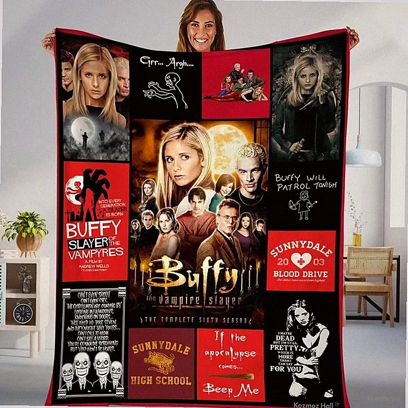Buffy the Vampire Slayer Quilts, TV Series Quilt Blanket Soft and Cozy Luxury