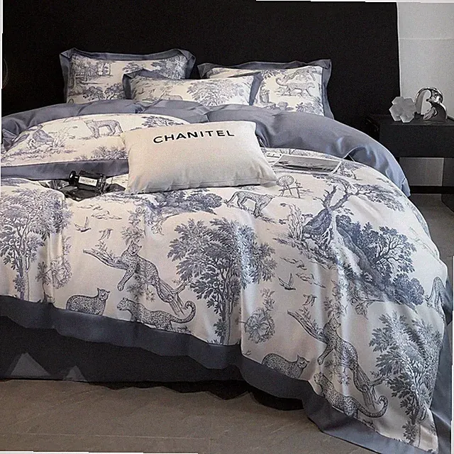 Eucalyptus Lyocell Duvet Cover Set King/Queen Size Buffy 100% Fiber Bedding Soft