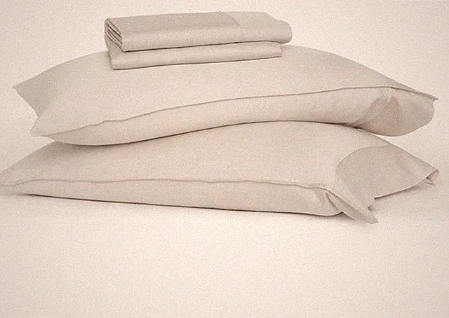 NWT Buffy Breeze Full Eucalyptus Sheet Set Beige Grey - $220 Retail