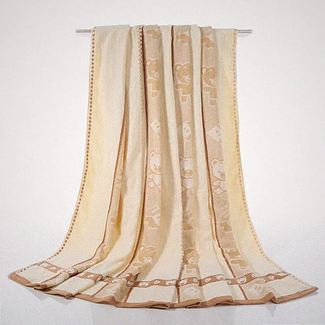 Pure Cotton Queen Blanket Chinese Traditional Towel Blanket Soft Blankets Throws
